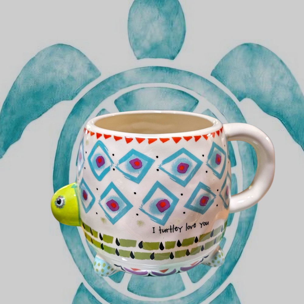 Natural Life Turtle Love Ceramic Mug